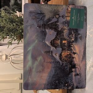 New Thomas Kinkade Santas Night Before Christmas Placemats Cork Back Set of 4